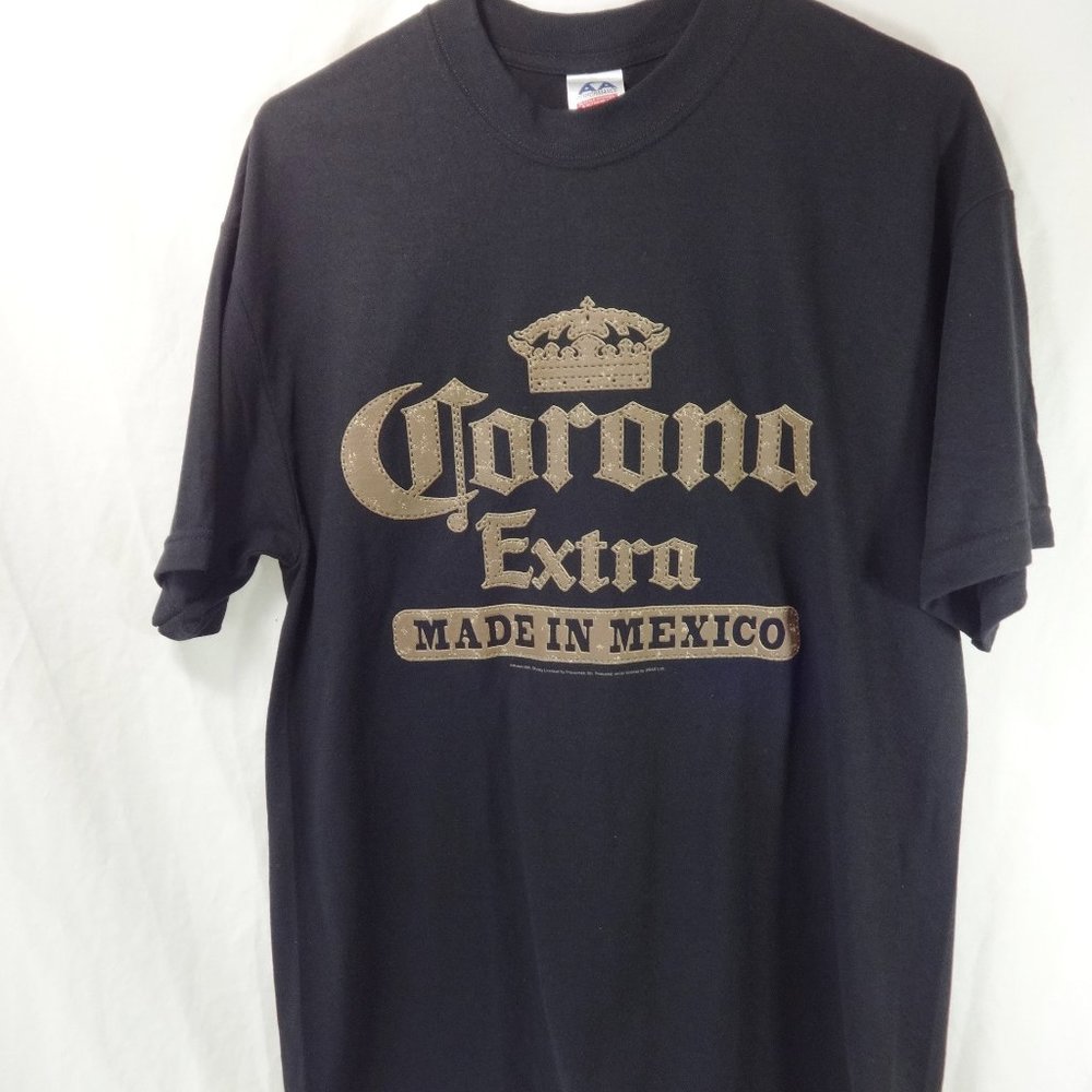 CORONA Extra Black T-shirt Size Large